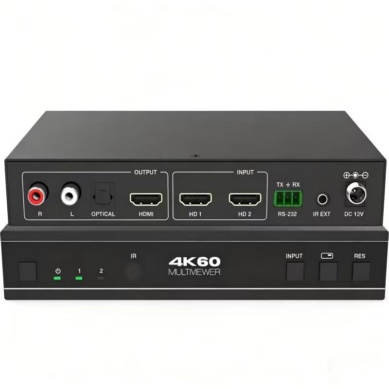 4K HDMI 2x1 Бесшовный переключатель и сплиттер