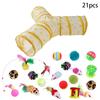 Rainbow Cat Tunnel Collapsible Pet Play Tube Interactive Hide And Seek Toy For Kitten Puppy Puzzle Exercise Agility Outdoor