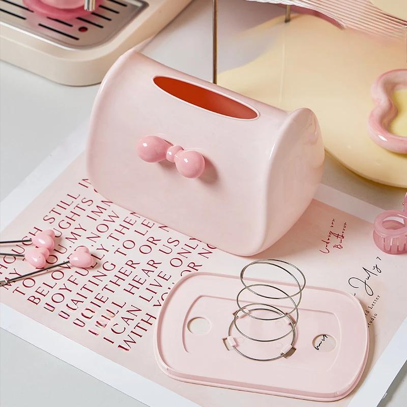 Коробка для салфеток Dopamine, украшение для дома, модная коробка для салфеток, креативный настольный компьютер с расширенными функциями, симпатичные инструменты для хранения бумаги