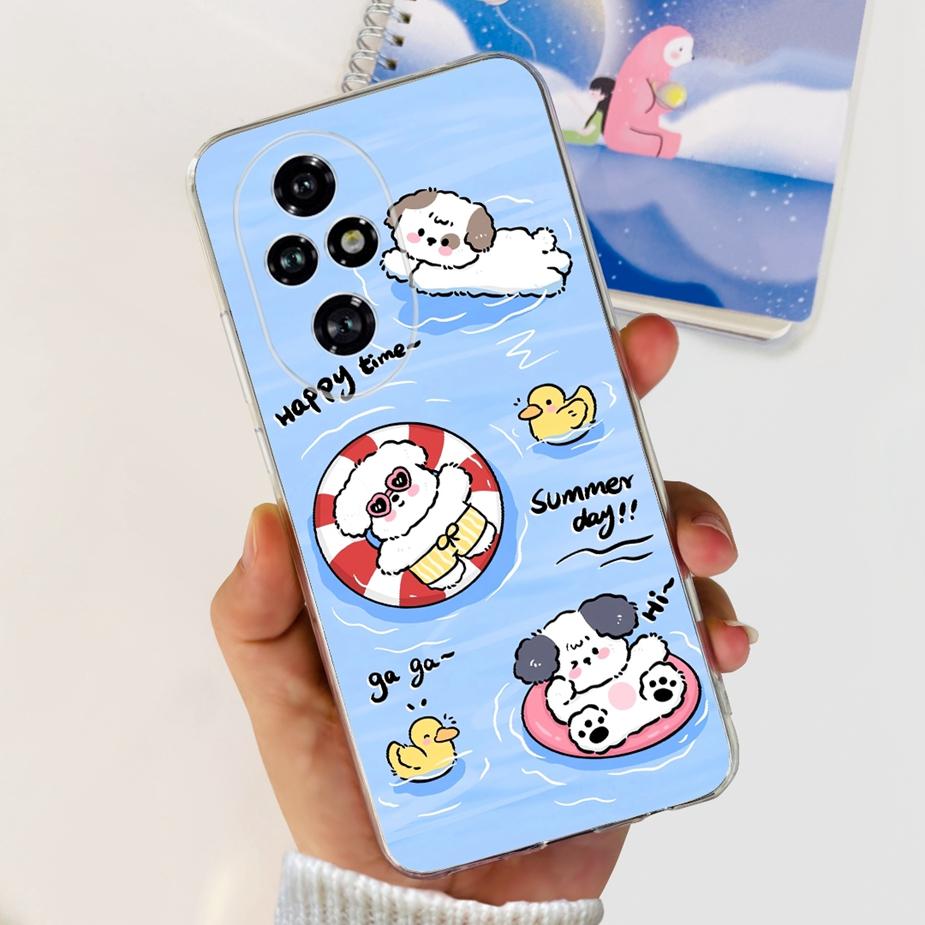 For Honor 200 Pro Case ELP-AN00 Fashion Painted Cover Clear Silicone Soft TPU Phone Cases For Honor 200 Lite Honor200 Pro Bumper