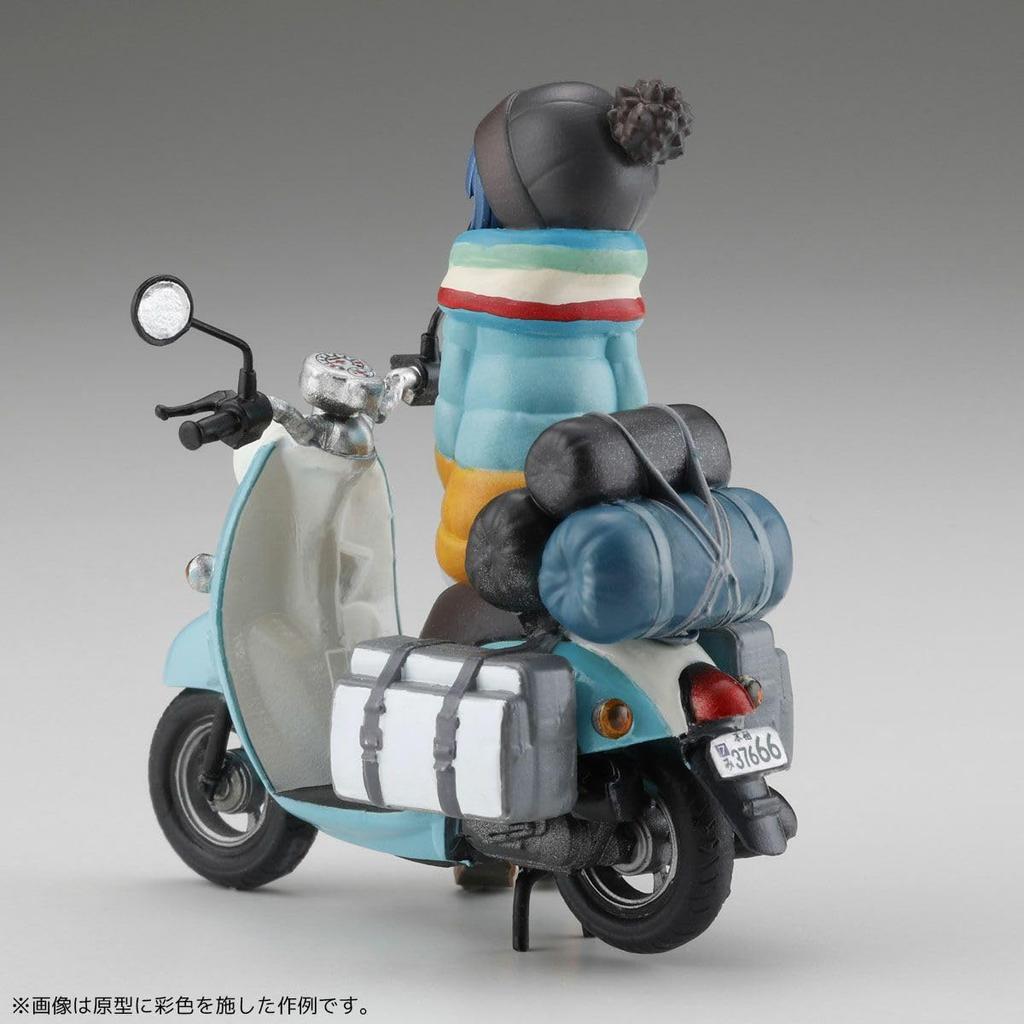Kaiyodo ARTPLA Laid-Back Camp Rin Shima and Bike Set 1/24 Anime Scale Unpainted Plastic Model Kit