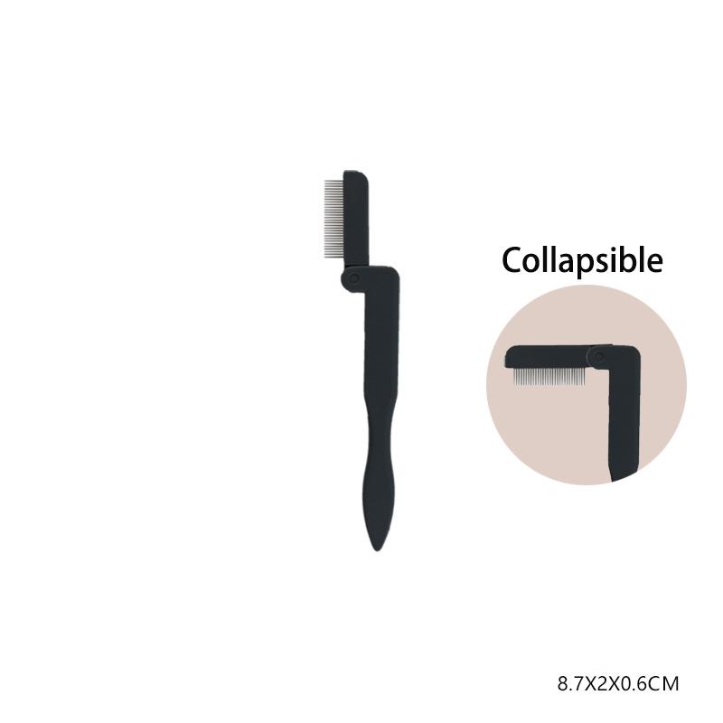1 шт., черная складная щетка для ресниц, расческа для красоты, разделитель ресниц для макияжа, щипцы для завивки ресниц из нержавеющей стали, тушь для завивки ресниц, косметический инструмент