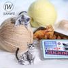JIANWU Sucking Cat Can Series Cute Cat Landscape Material Collage Boxed Sticker Creative DIY Journal Scrapbook Stationery