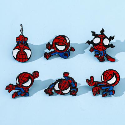 Милая креативная личность Человек-паук металлическая значок Европейские и американские кино и теле персонажи Marvel супергерой брошь