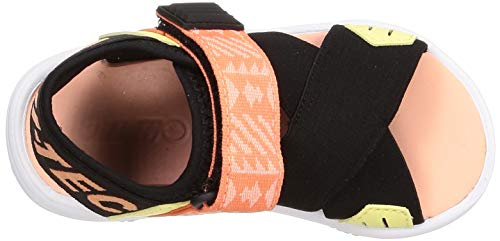 Hi-Tec Kawazu Flex Kids Sports Sandals, Peach/Mint, 19.0 cm, 2E