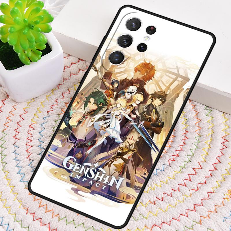 Мягкий силиконовый чехол для телефона Genshin Impact для Samsung Galaxy note 10 pro S26 S25 S24 S23 S22 S21 Plus S25Ultra Capa Cover