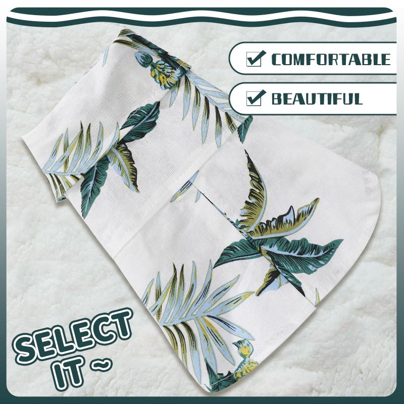 Футболки для собак в гавайском пляжном стиле, тонкая дышащая летняя одежда для собак, жилет для маленьких собак, щенков, кошек, белый цвет