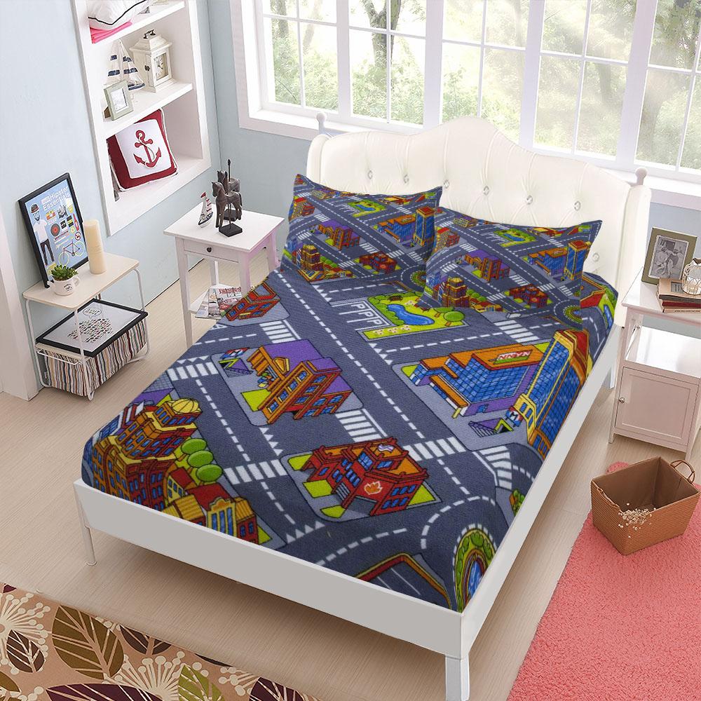 Время Гола Футбол Детский Комплект Простыней с Резинкой Кинг Квин Двуспальный Полный Размер Комплект Постельного Белья