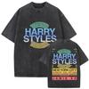 Hot Sale Harry Styles Graphic Print Tshirt Men Women Loose Casual Vintage Washed Cotton Summer New Tee Oversized Streetwear Top