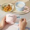 300 мл керамическая английская цветная кофейная чашка с ручкой для микроволновки чашка для завтрака чашка для молока чай овсянка кухонный подарок для пары