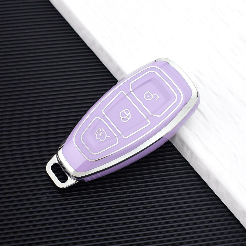 ТПУ Чехол для автомобильного пульта, умного ключа, крышка, оболочка для Ford Fiesta Focus 3 4 Mondeo Ecosport Kuga Focus ST, протектор, брелок, аксессуары