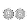 ZJH5   Carbon Fiber Texture Car Cup Coaster Non-Slip Waterproof Dustproof Cup Mat For Mercedes Benz A B C E S Class GLC GLA GLB GLE GLS