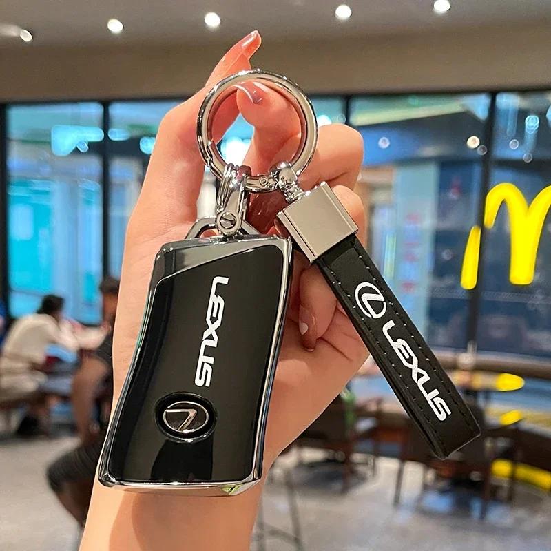 PPFX2 TPU Car Key Case Fashion Protective Keys Cover For Lexus IS250 350 ES300h 300h 350 NX RX GS 250 Long leather Keychain Accessory