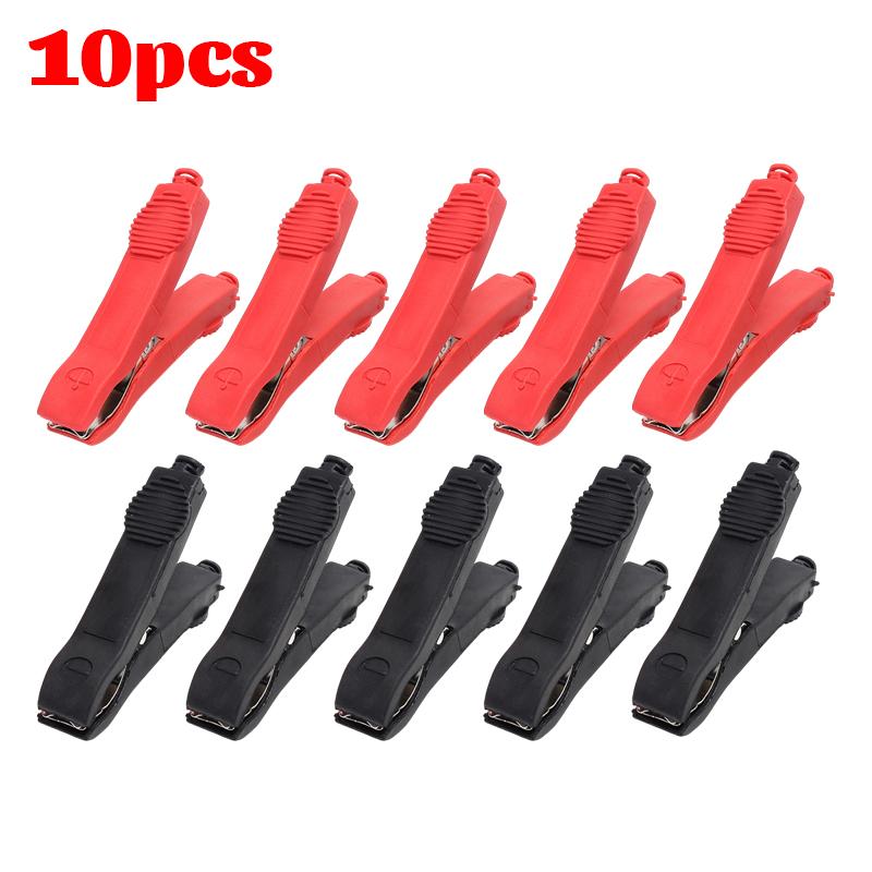 Insulated Alligator Clips Heavy Duty Battery Crocodile Clamp Car Jump Starter Test Lead Cable Electrical Connection Repair Tool
