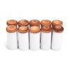 10PCS Pool Cue Tips Hard Plastic Cue Stick Ferrules Billiard Cue Head 12MM / 13MM Outer Diameter