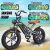 JANSNO X50P Electric Bicycle 750W Electric Motor 48V14AH Lithium Battery Adult Riding Electric Bike 20inch Fat All-terrain Ebike