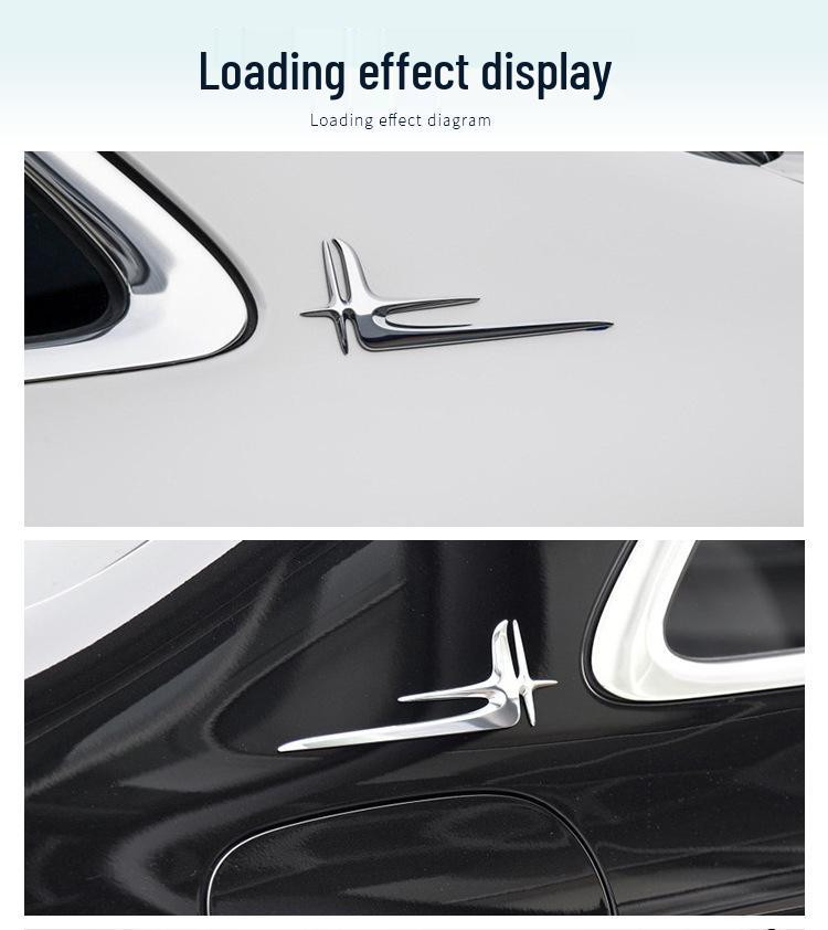 Manshi Mercedes-Benz E200L/E300L Side & Tail Emblem Modification Kit