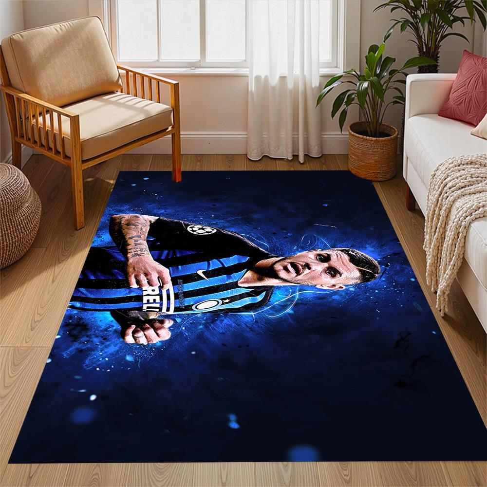 Inter Milan Star Icardi Carpet Design for Study room Living Rooms Hallway Dormitory Antislip Carpet Decorate Offices