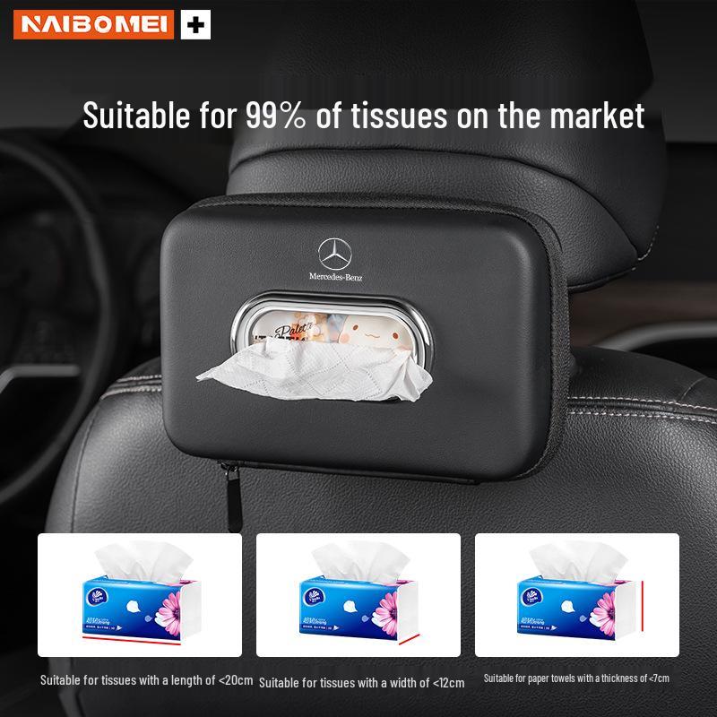 Mercedes-Benz Tissue Box Holder for Armrest (E-Class, C-Class, A-Class, S-Class, GLA, GLB, GLC)