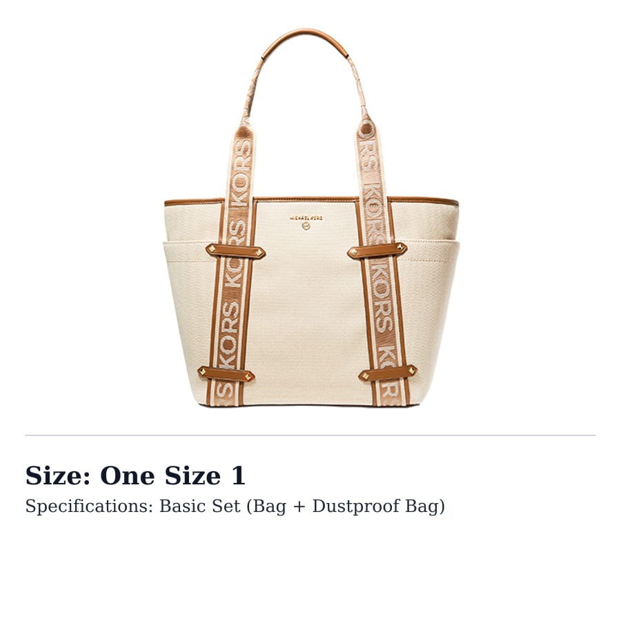 Michael Kors Сумка-тоут из искусственной кожи Maeve, Большая женская сумка для покупок, Бежевый/Коричневый 30T2G5VT3C-817