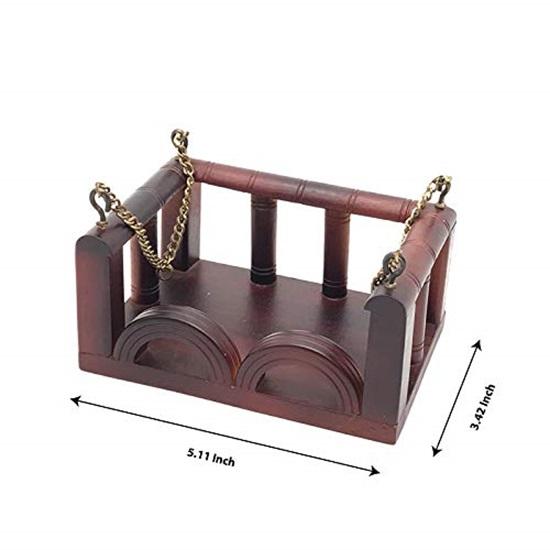 Джула из тикового дерева для Кришны Джанмаштами Бал Гопал Ладдо Гопал Каанха Хиндола Празднования