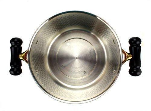 Shinko Metal Медь 22см Антикварная кованая глубокая кастрюля, Посуда для индукционных плит, IH-103