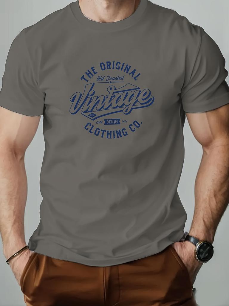 Мужская летняя модная повседневная спортивная футболка с коротким рукавом и круглым вырезом, свободного кроя оверсайз, с креативным принтом букв, 100% хлопок