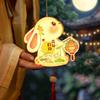 Portable PVC Mid-Autumn Festival Lantern Moon Cartoon Rabbit Lanterns Handmade Luminous Lantern DIY Material Package Kids 5
