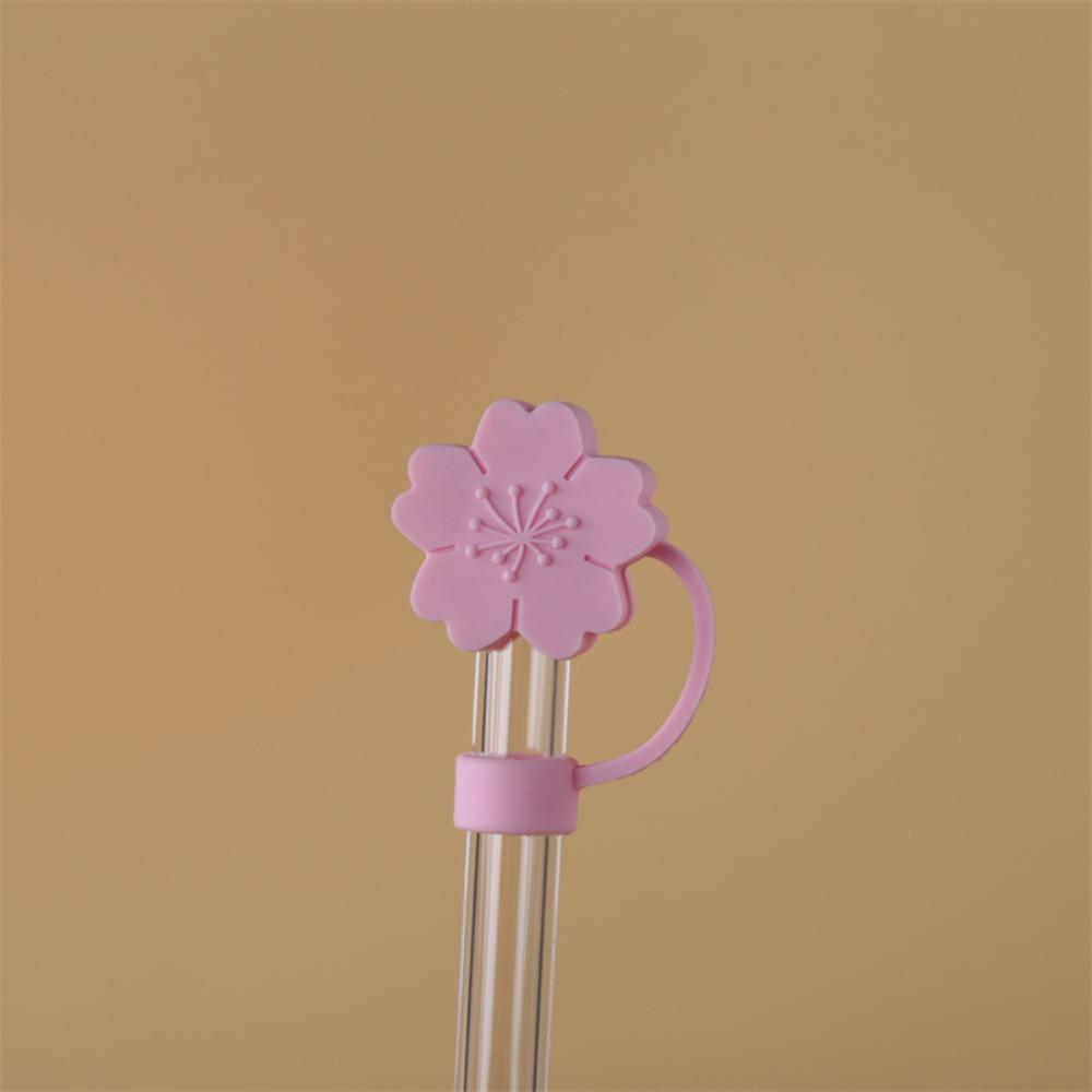 Cartoon Cute Drinking Straw Dust Cap 3D Straw Tips Cover New Silicone Straw Plug Bottle