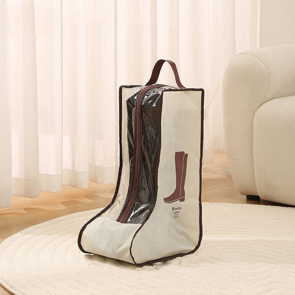 Visible Tall Boot Bag Reusable Boots Protector Pouch Practical Shoe Storage Bag Underbed