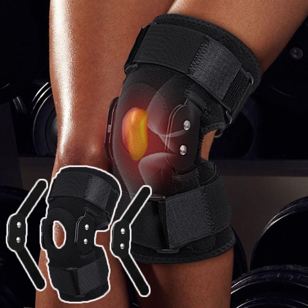 Breathable Knee Brace Adjustable Knee Support Wrap Hinged Knee Brace  for Patella Meniscus Tear