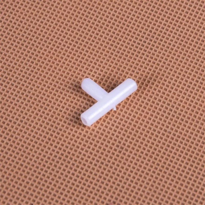 Т-образные пластиковые соединители трубочек в аквариуме. 4мм. 10 шт в упаковке