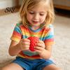 Strawberry Anti-stress Toy 1/2/3Pcs Simulated Squeeze Stress Relief Fake Fruit Fidget Anxiety Reduction Soft Stretchy Sensory Ball Relaxation