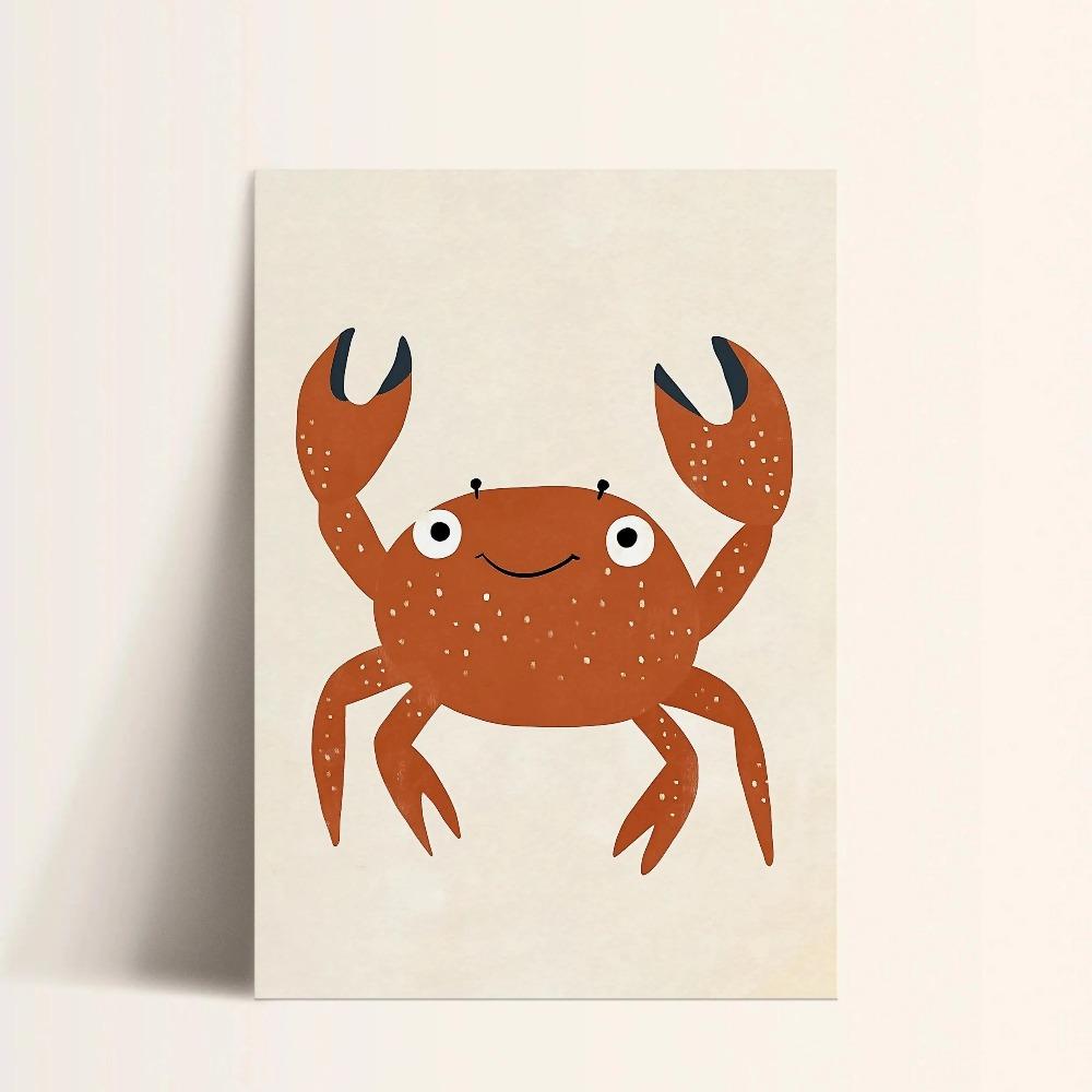 Minimalist Animal Aesthetics Poster Cute Funny Forest Animals Wall Art Parenting Kids Room Baby Room Home Office Decor