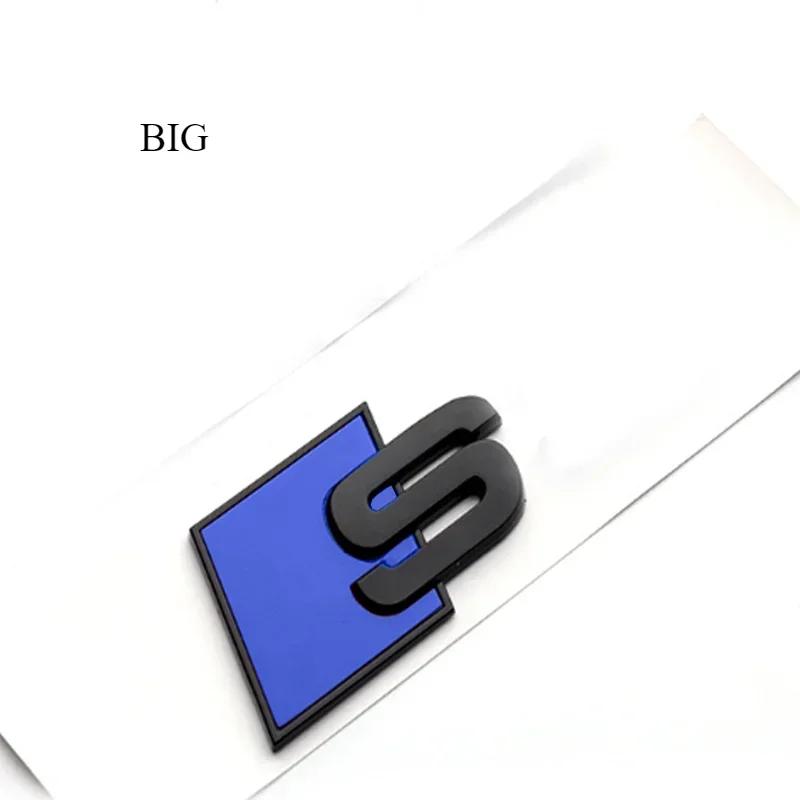 QR5 for M5 Sline S3 S4 S5 S6 S7 S8 R8 Small Big ABS Car Stickers Rear Trunk Badge Emblem Whole Body Decal Refitting Decoration