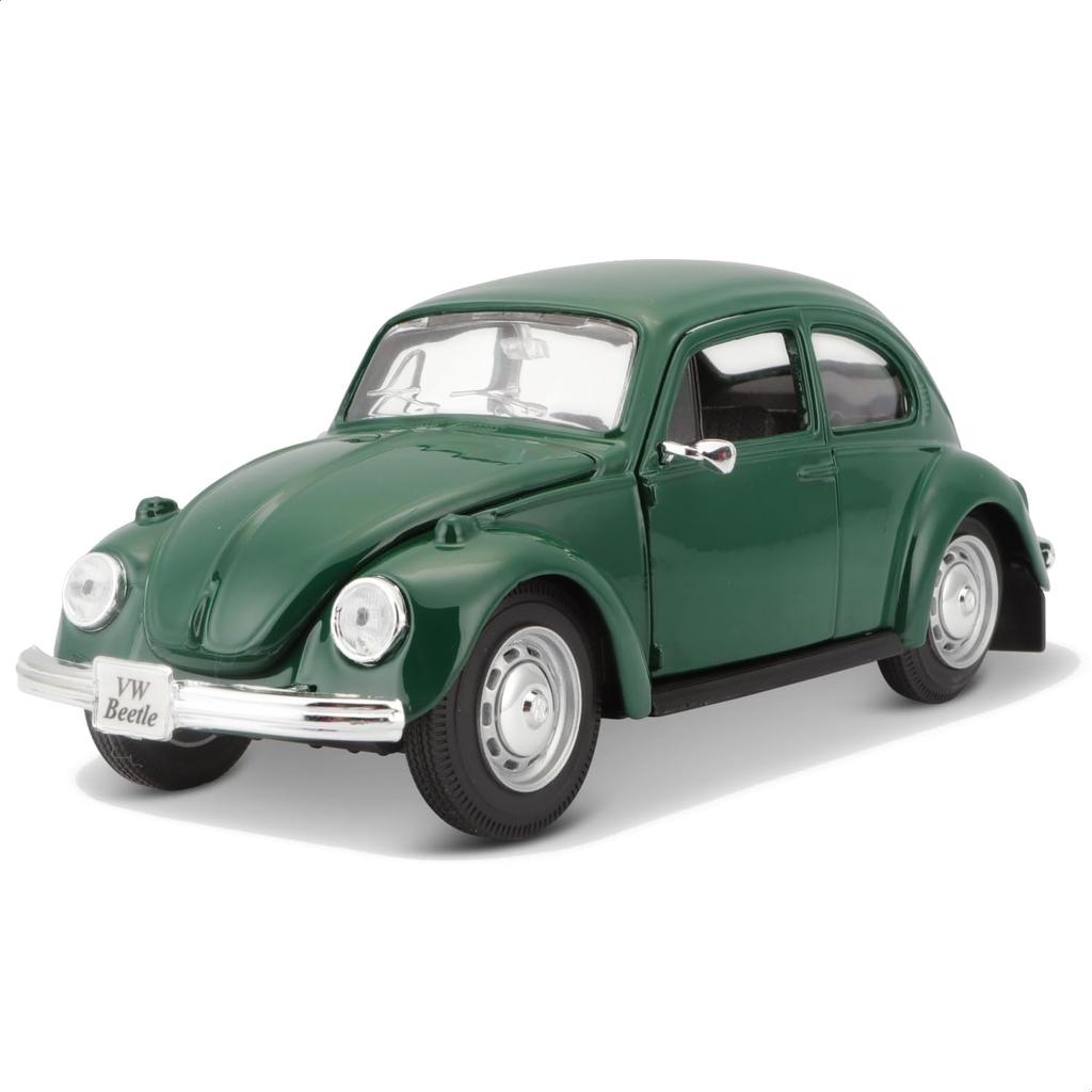 Maisto Scale Diecast Volkswagen Beetle 1973 Finished 31926 GN 1/24 Green, Model,