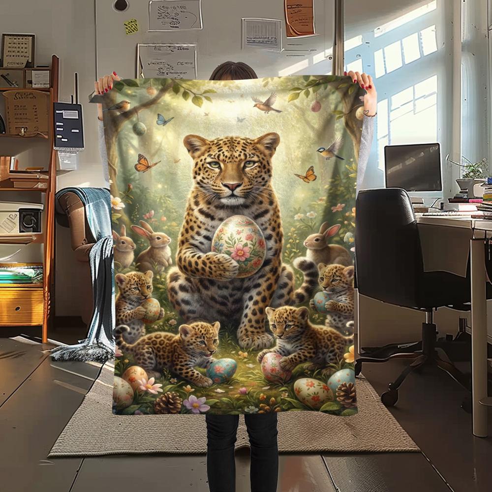 1PC Cute and heartwarming Print FlAannel Blanket, High quality Comfortable for All Seasons, Home Decor, Warmth and Comfort