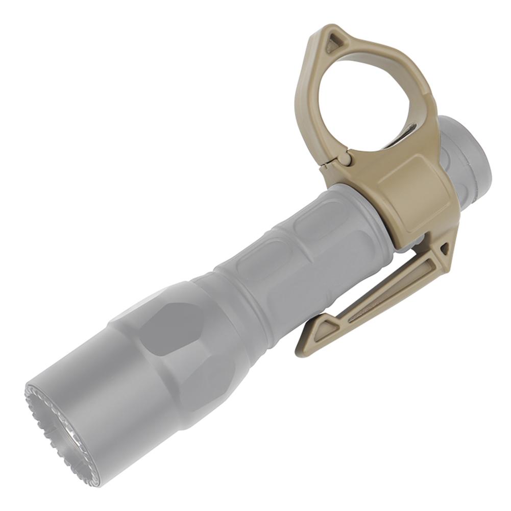 Flashlight Holder Anti-slip Finger Ring Flashlight Adapter Compatible Pocket Clip Accessories Outdoor Portable Equipment