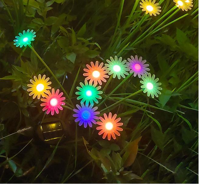Waterproof Solar Daisy Garden Light - Outdoor Decorative Lamp