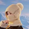High Quality Women Winter Beanie Hats One-Piece Knit Balaclavas Mask Neck Circle Scarf Ski Snow Hat Ladies Beanies