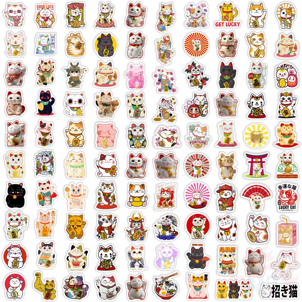 135Pcs/Set Lucky Cat Mini Diary Manual Stickers DIY Scrapbooks Album Decor Decals Stickers
