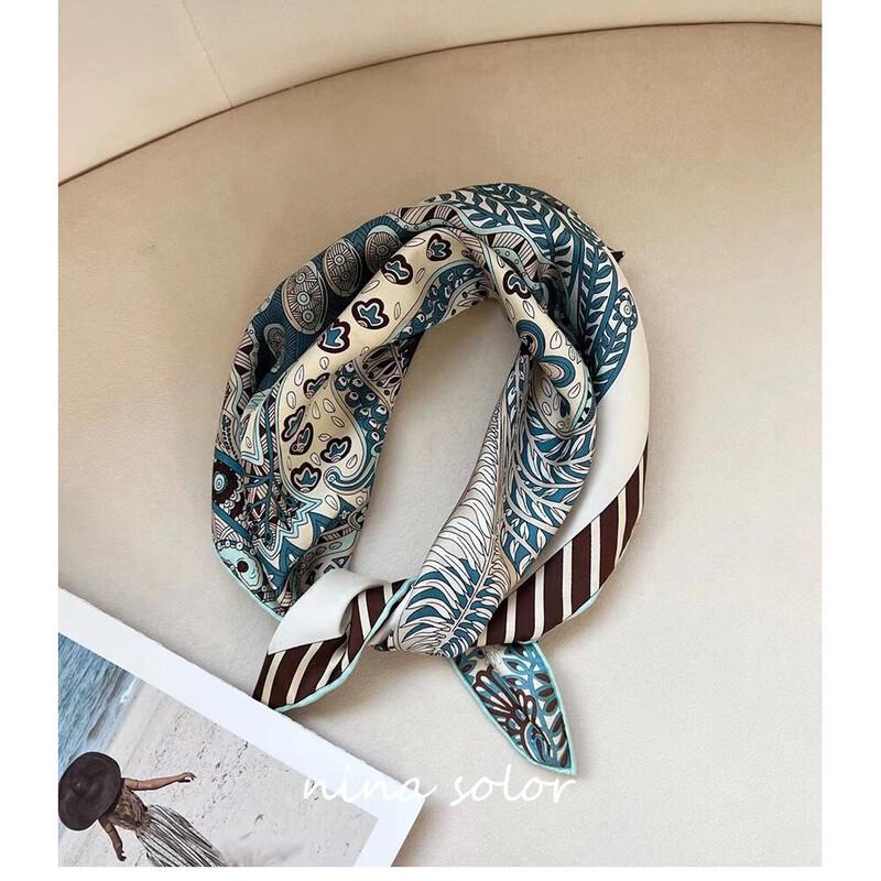 NINA SOLOR Royal Consort's Garden Silk Scarf