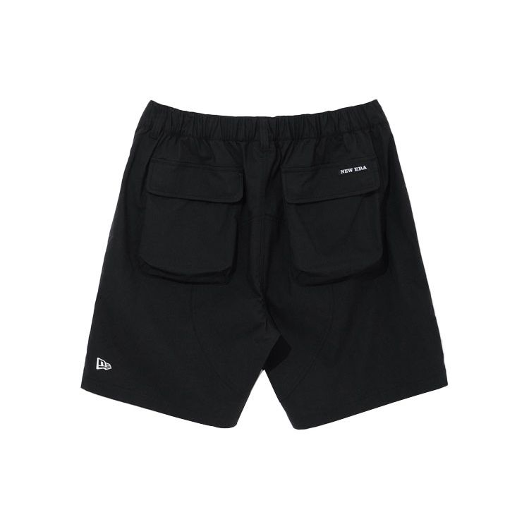 New Era SS22 Однотонные Шорты Поясная Завязка Повседневные Шорты Мужские шорты Черный 13086486