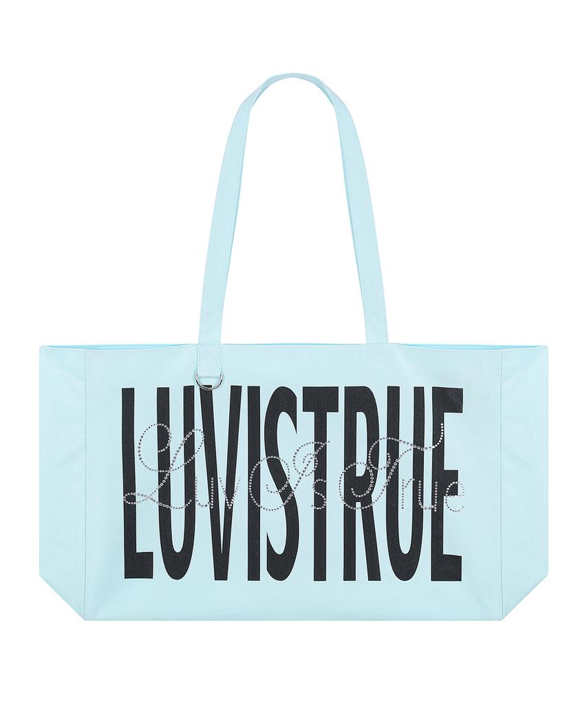 Сумка-тоут Luvistrue с буквенным принтом(мятный)