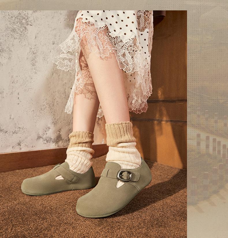 Tianmei Yi 2024 Autumn New Flat Heel Versatile Casual Single Shoes for Women KK010CM4
