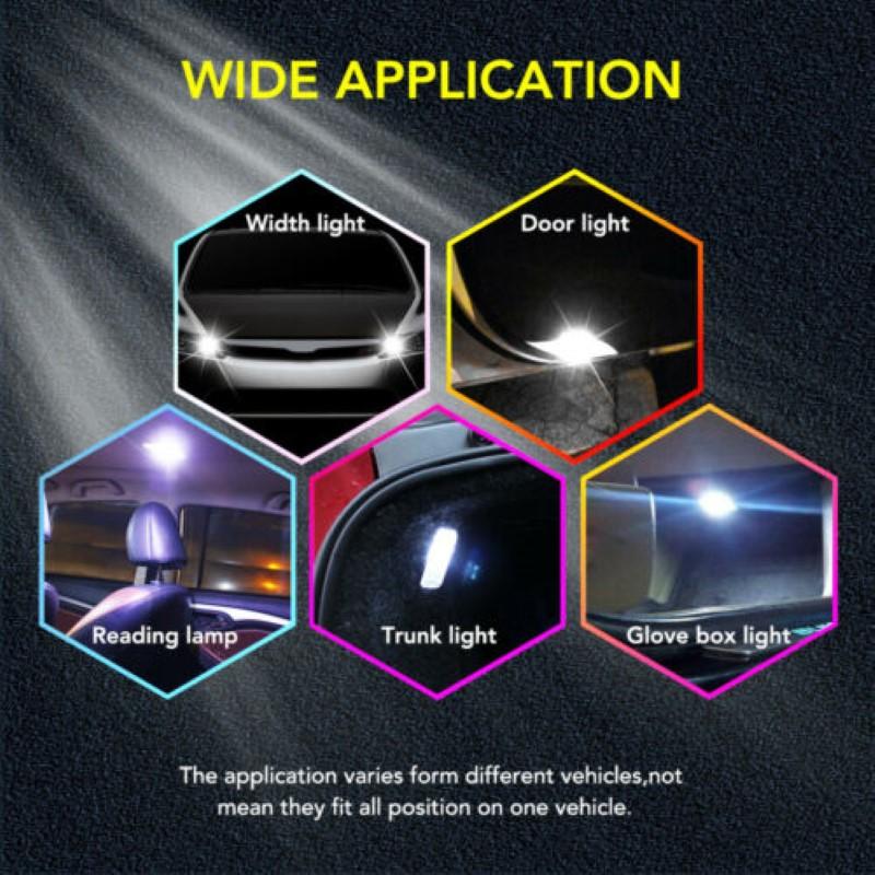 2/1 шт. W5W T10 светодиодный Canbus без ошибок 3030 10SMD Auto 5W5 светодиодный светильник с клиновидным боковым указателем поворота супер яркий белый