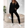 Women S Loose Fit Half Zip Long Sleeve Solid Color Casual Sweatshirt