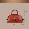 Cowhide Handbag Trapezoidal Shoulder Bag Retro Crossbody Bag Texture Women's Bag
