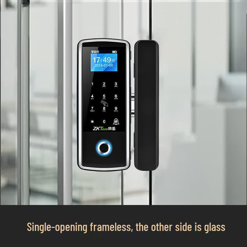 ZKTECO GDL-PFC80 Умный Bluetooth замок для стеклянной двери по отпечатку пальца, CN вилка (адаптер в комплекте)