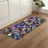 3D Stone Pattern Floor Carpet Area Rug Non Slip for Entrance Doorway Bedroom Kitchen Runner Rug